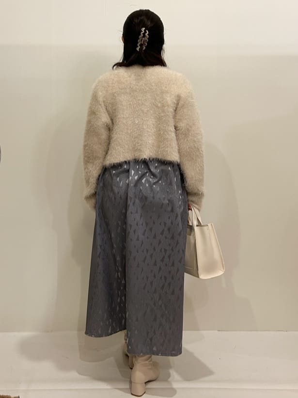 ちゃこさんの「OPAQUE.CLIP｜◆《美人百花掲載》ニット&times;ジャカードドッキングワンピース【洗濯機洗い可／抗ピル】」を使ったコーディネート