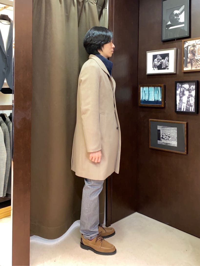 コバヤシさんの「TAKEO KIKUCHI｜【Made in JAPAN】播州織 ヘリンボン ストレート パンツ」を使ったコーディネート