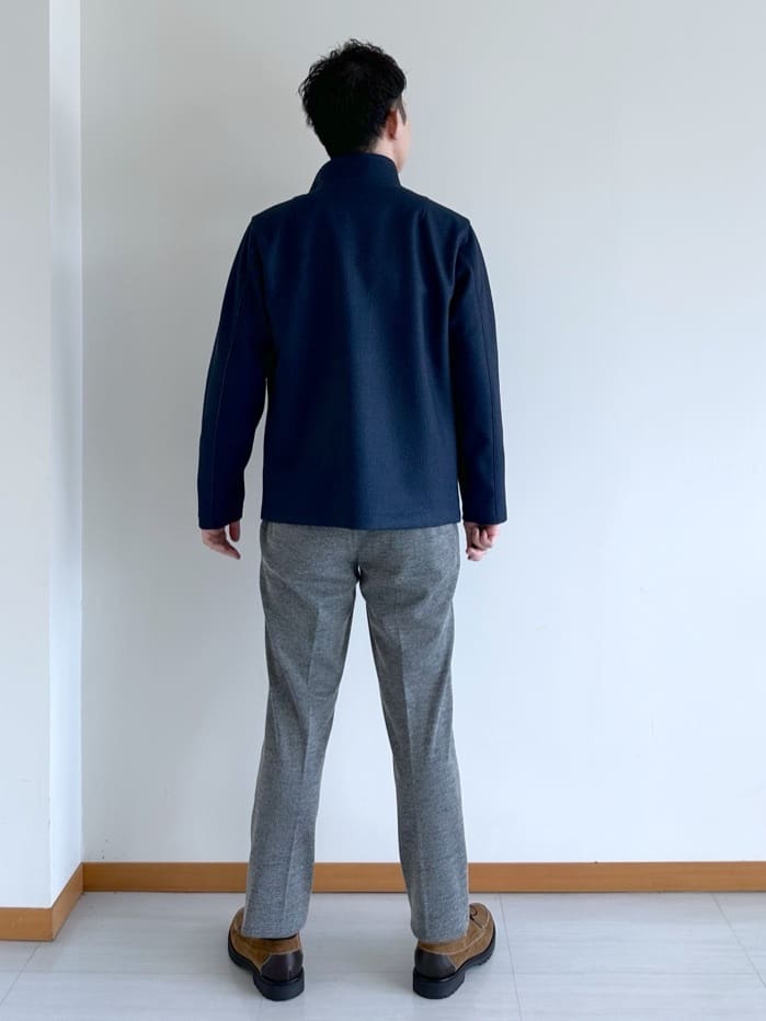 イッシーさんの「TAKEO KIKUCHI｜【DOWN FABRIC】ダウンファブリック スタンドカラーブルゾン」を使ったコーディネート
