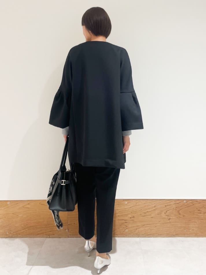 Yukinkoさんの「OPAQUE.CLIP｜◆フレアスリーブミドルコート【洗える】」を使ったコーディネート