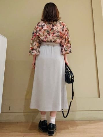 Juneさんの「UNTITLED｜リーベルラメベア天竺プルオーバファブリック」を使ったコーディネート