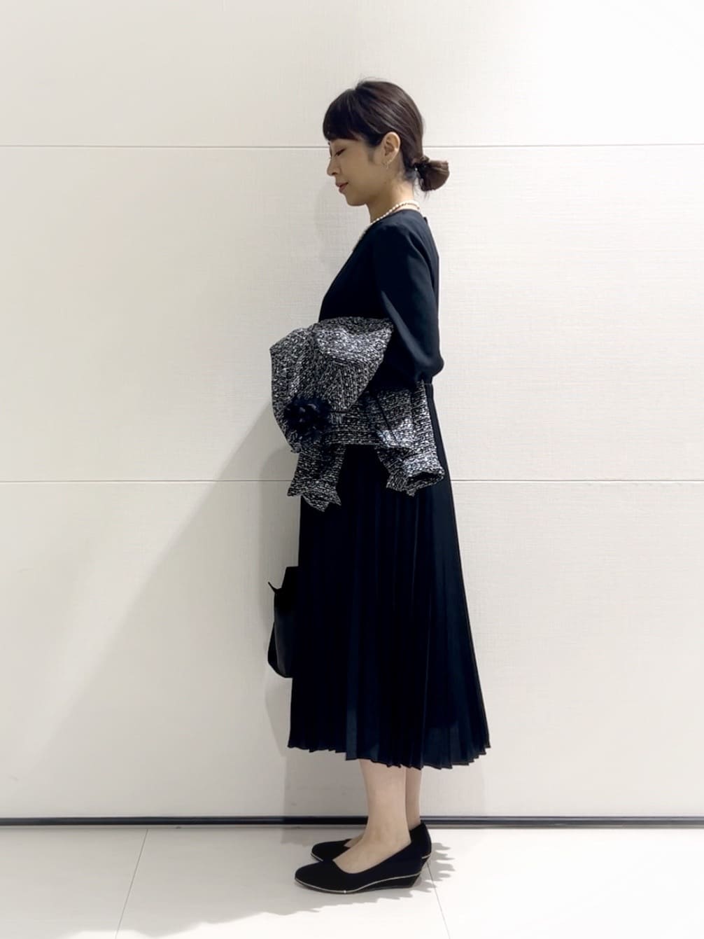 𝑹𝑶𝑴𝑰さんの「INDIVI｜◆【合皮／マルチWAY／サブバッグ付】ミニショルダーバッグ」を使ったコーディネート
