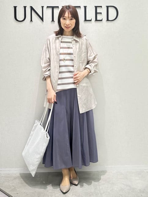 Miwaさんの「UNTITLED｜ライトダブルリングネックレス」を使ったコーディネート