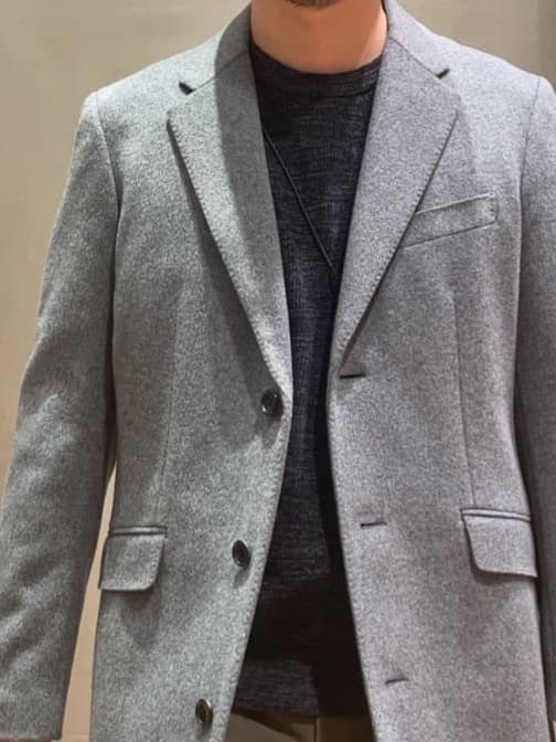 IMAIさんの「TAKEO KIKUCHI｜ウールカシミヤブレンド チェスターコート」を使ったコーディネート