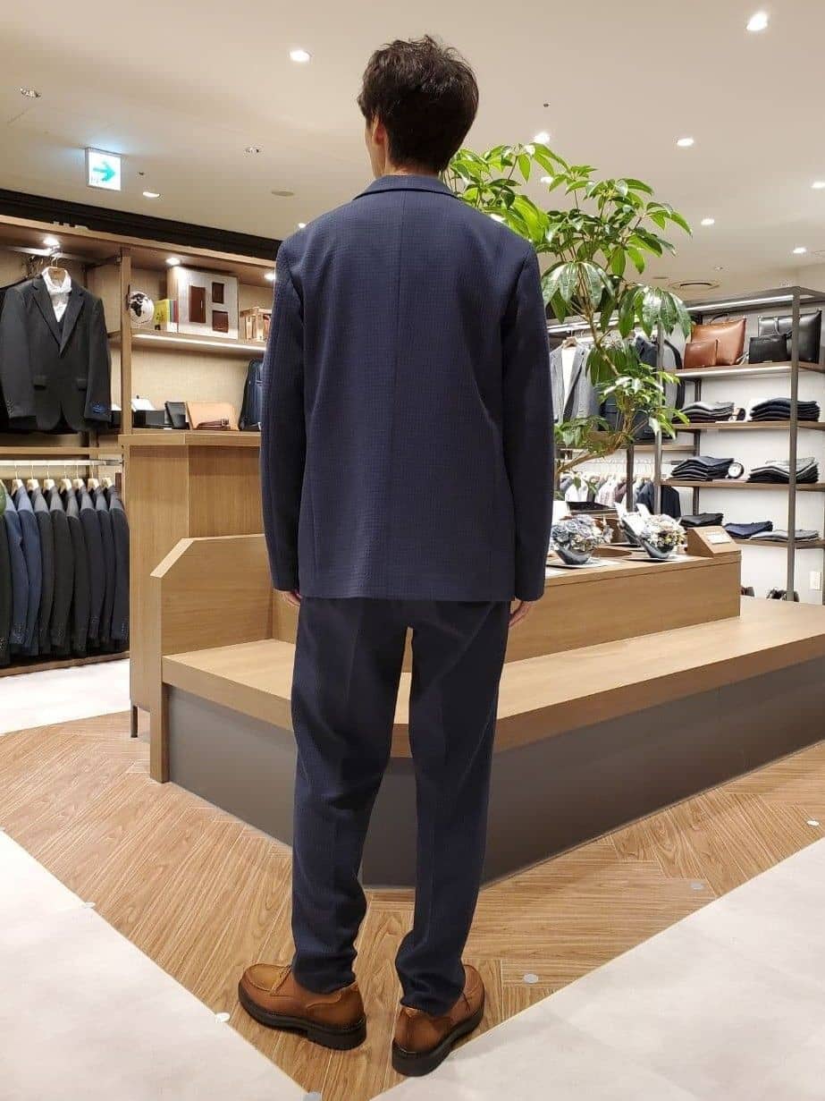 ishidaさんの「TAKEO KIKUCHI｜【抗菌防臭】クロスウィーブ ジャケット」を使ったコーディネート