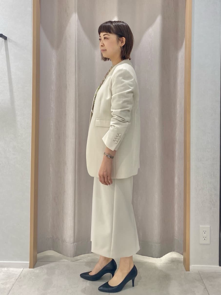 AKKOさんの「UNTITLED｜◆【セットアップ可能】リネンライクキャンバス カラーレスジャケット」を使ったコーディネート