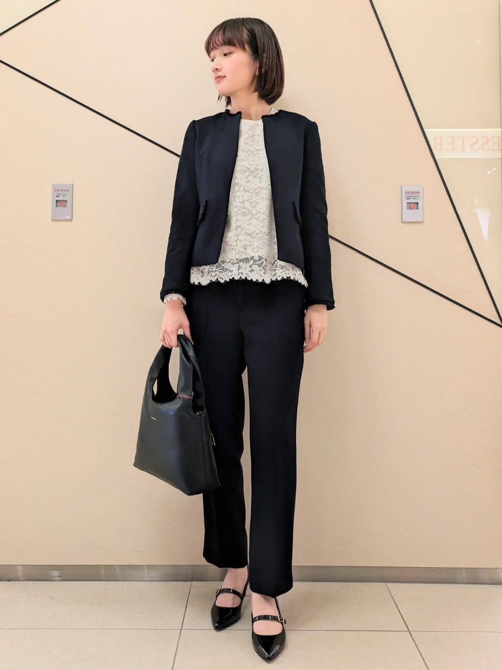 saoriさんの「DRESSTERIOR｜【セレモニー】オケージョンツイードジャケット」を使ったコーディネート