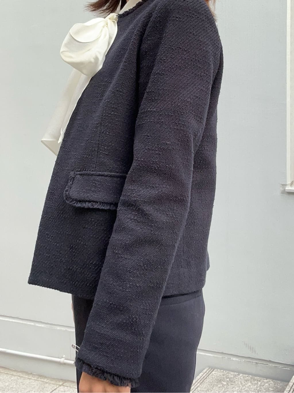 BUNさんの「DRESSTERIOR｜【セレモニー】オケージョンツイードジャケット」を使ったコーディネート