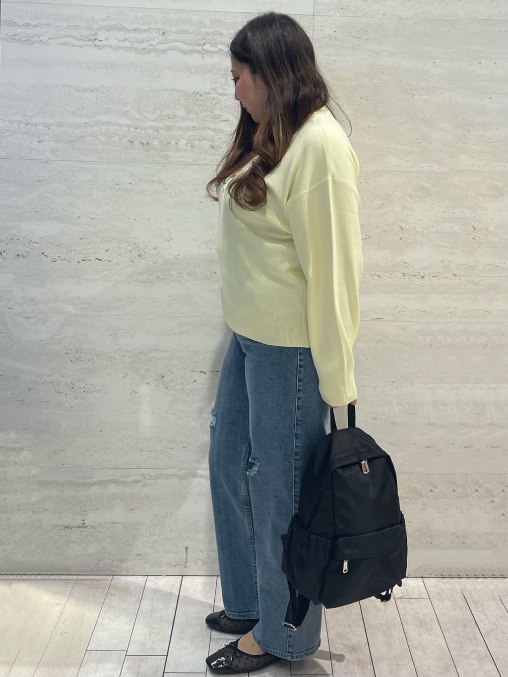 yunさんの「OPAQUE.CLIP｜【定番/6color】名品フラットバレエシューズ」を使ったコーディネート