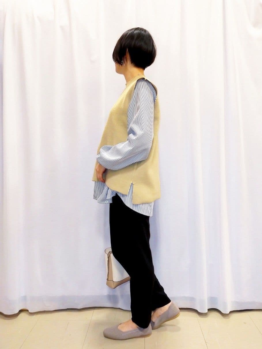 あんさんの「SHOO･LA･RUE｜【洗える/SS-3L】すっきりキレイにかっこよく 大人のテーパードパンツ」を使ったコーディネート