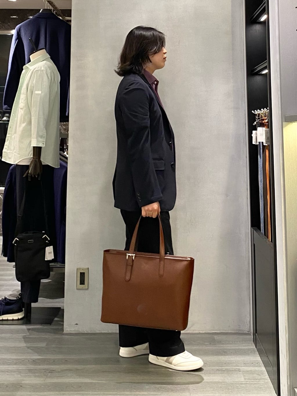 nishiさんの「TAKEO KIKUCHI｜【抗菌防臭／9色5サイズ展開】ハニカムメランジ ポロシャツ」を使ったコーディネート