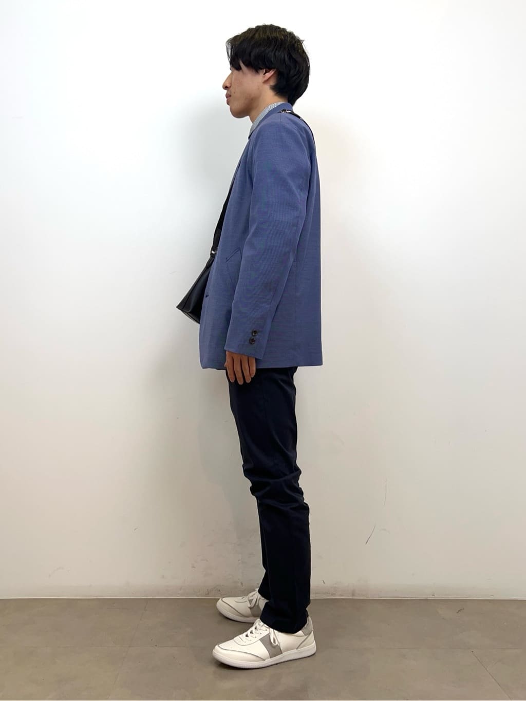 SHOSEIさんの「TAKEO KIKUCHI｜ハットモチーフ ジャカード ストライプ シャツ」を使ったコーディネート