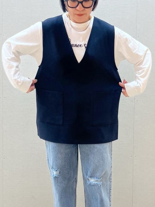 chiakiさんの「OPAQUE.CLIP｜◆刺繍ロゴトップス【洗濯機洗い可】」を使ったコーディネート
