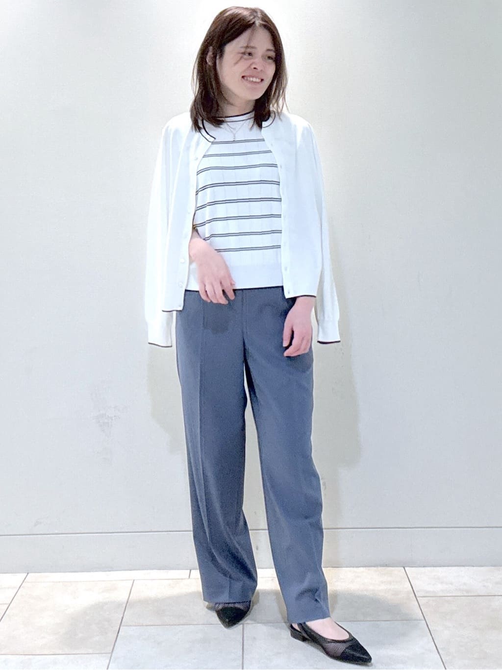 S&auml;K&iuml;さんの「Reflect｜◆【手洗い可／アンサンブル可】バイカラーカーディガン」を使ったコーディネート