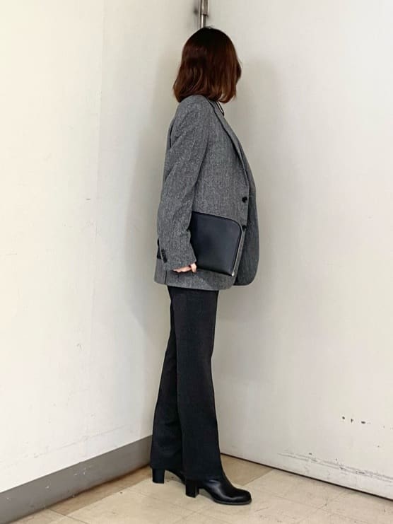 かわぴーさんの「TAKEO KIKUCHI｜【Sサイズ～】メランジ ストレッチ ジャージー スラックス」を使ったコーディネート