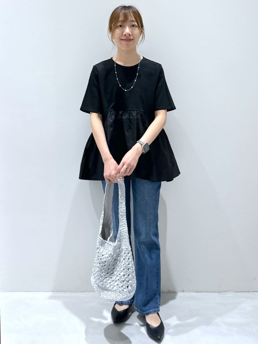 yukaさんの「OPAQUE.CLIP｜◆クルーネックニットカーディガン／オーガニックコットン混【UV／洗濯機洗い可】」を使ったコーディネート
