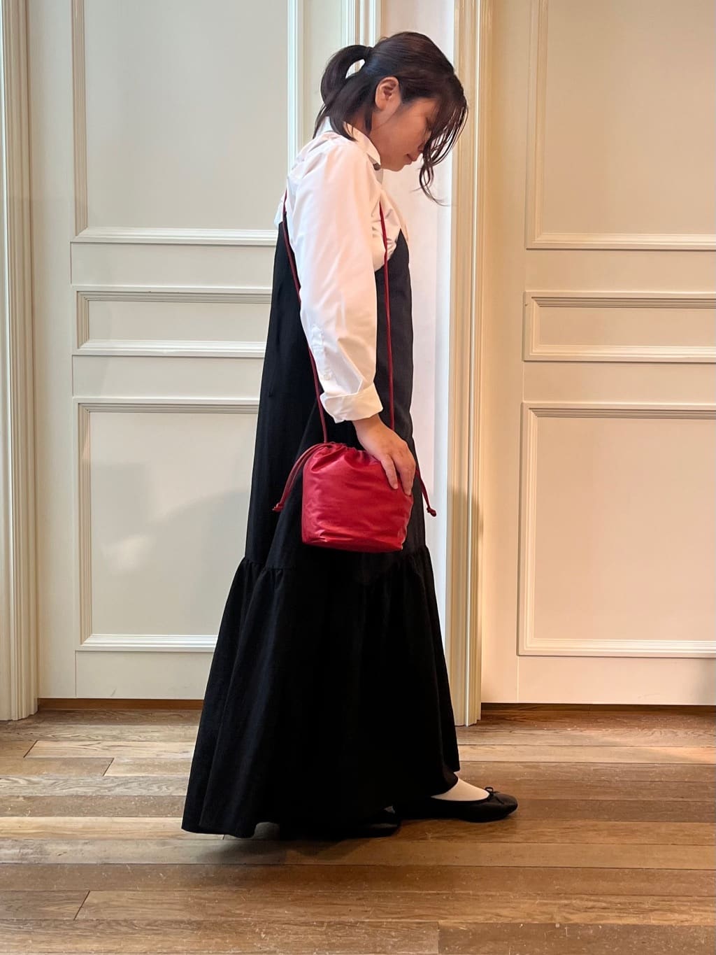 なべちゃんさんの「DRESSTERIOR｜◆ソフトレザーバレエシューズ」を使ったコーディネート