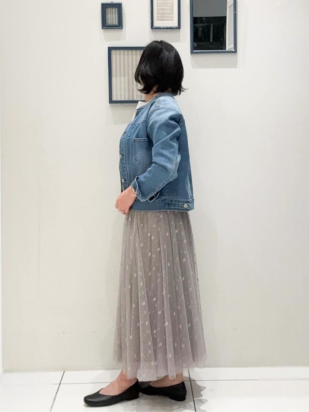 kokoさんの「grove｜◆ライトオンスストレッチデニムジャケット」を使ったコーディネート