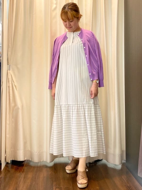 Ayaさんの「UNTITLED｜◆【11色展開/コットン100/アンサンブル可能】クルーカーディガン」を使ったコーディネート