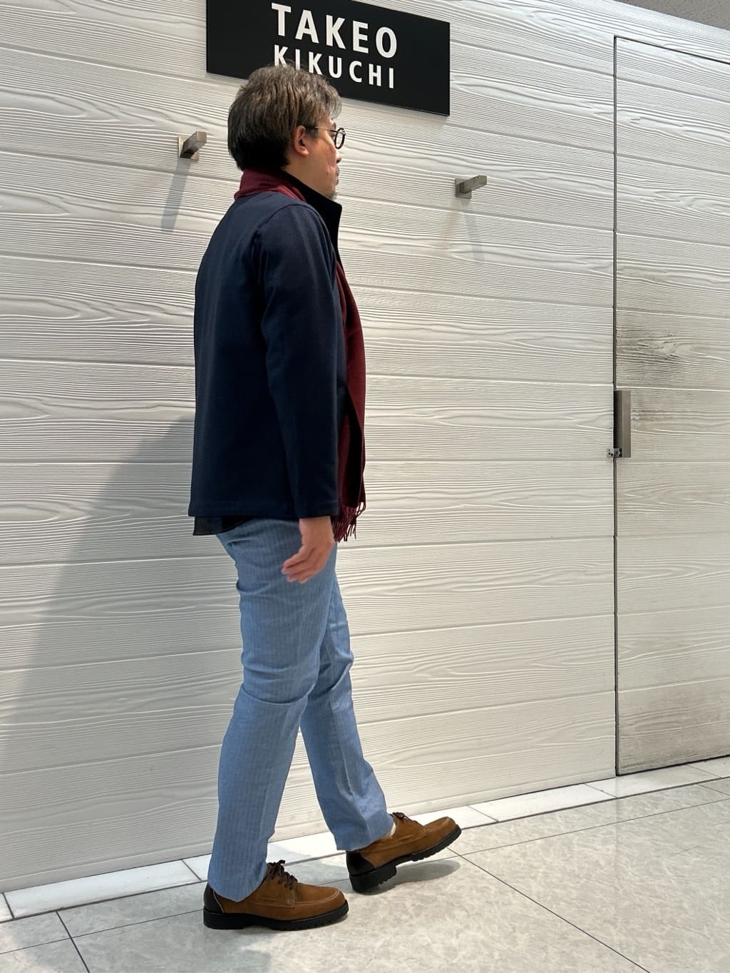 すーさんの「TAKEO KIKUCHI｜【DOWN FABRIC】ダウンファブリック スタンドカラーブルゾン」を使ったコーディネート