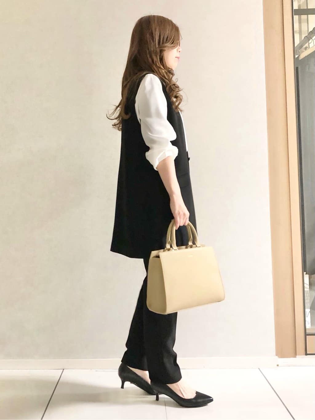 sayuさんの「UNTITLED｜◆【セットアップ可能】カラーレスジレ」を使ったコーディネート