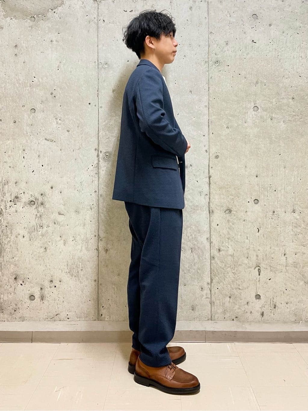 すずきさんの「TAKEO KIKUCHI｜【抗菌防臭】クロスウィーブ ジャケット」を使ったコーディネート