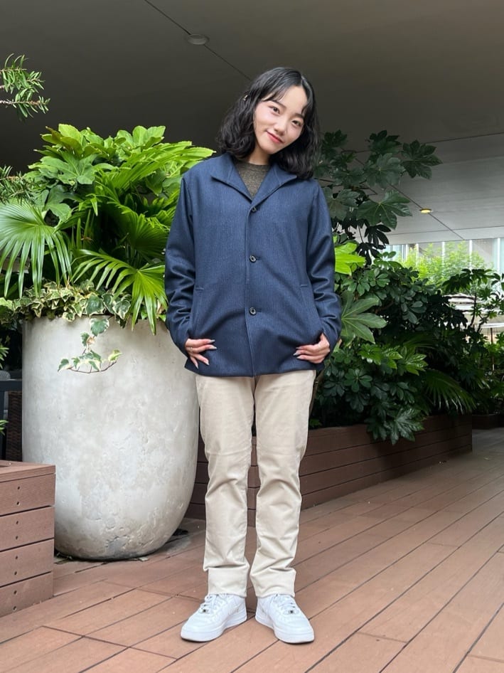 みちゃおさんの「TAKEO KIKUCHI｜【DOWN FABRIC】ダウンファブリック スタンドカラーブルゾン」を使ったコーディネート