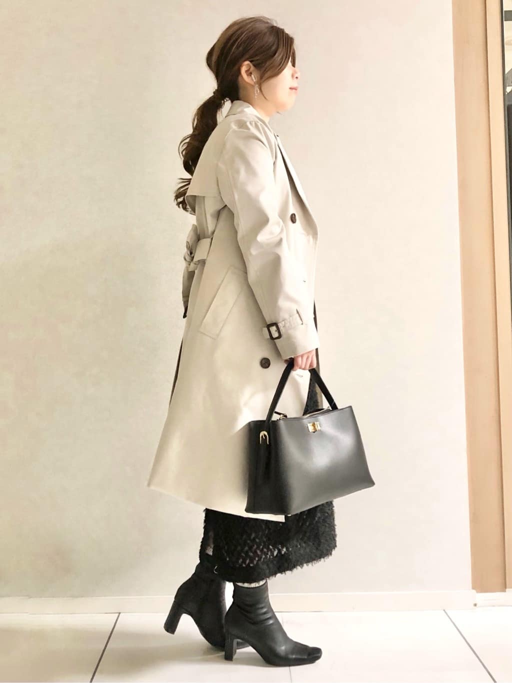 sayuさんの「UNTITLED｜【オフィス/ハレの日】ライナー付きトレンチコート」を使ったコーディネート