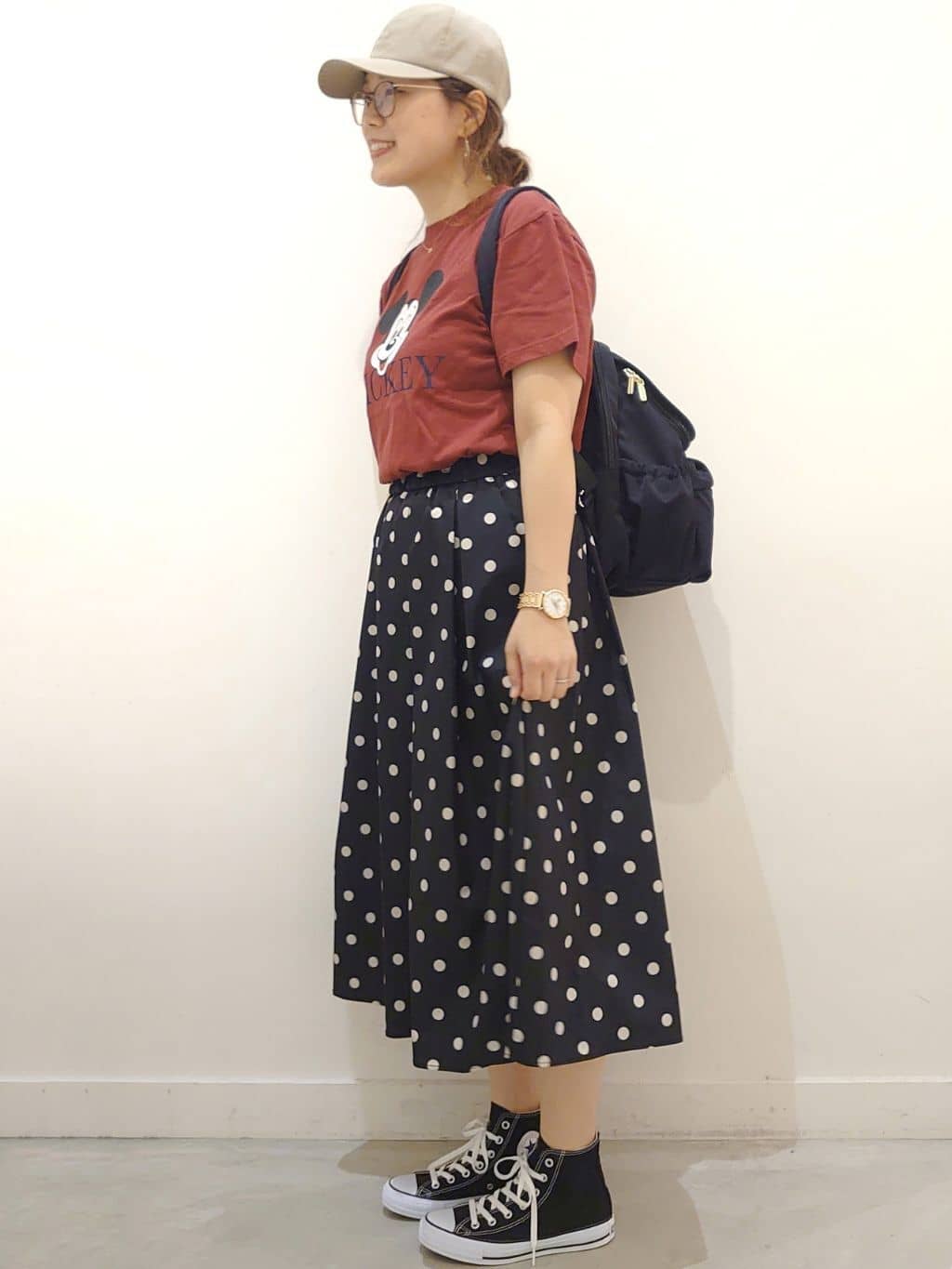 minamiさんの「OPAQUE.CLIP｜CONVERSE キャンバス オールスター HI」を使ったコーディネート