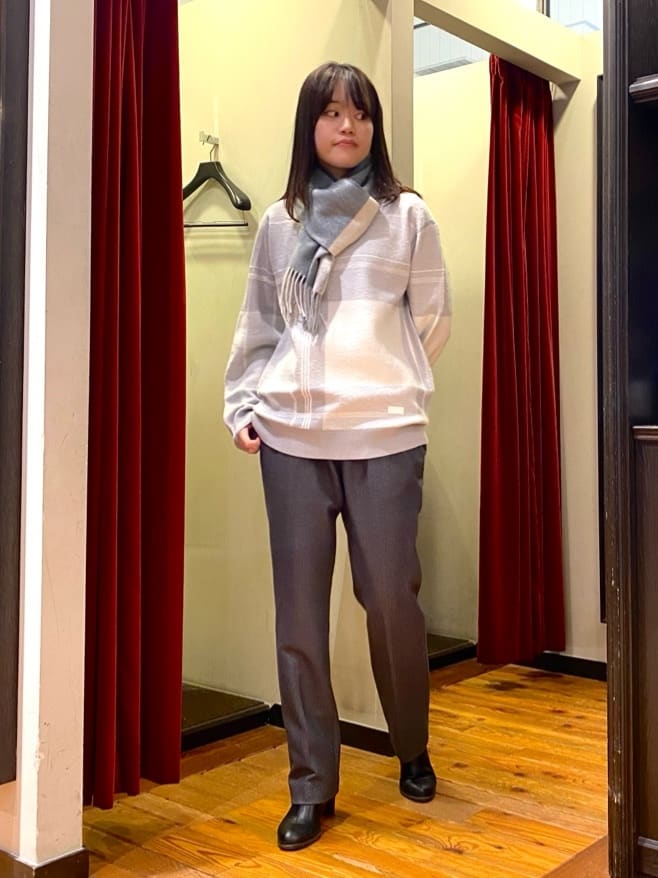 かわぴーさんの「TAKEO KIKUCHI｜【DOWN FABRIC】ダウンファブリック ドレスパンツ / セットアップ対応」を使ったコーディネート