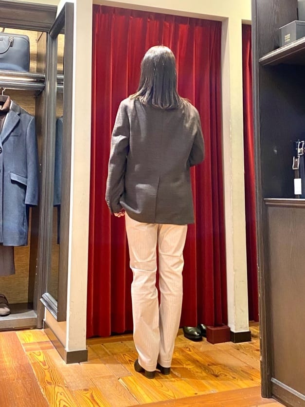 かわぴーさんの「TAKEO KIKUCHI｜【Made in JAPAN】播州織 ヘリンボン ストレート パンツ」を使ったコーディネート