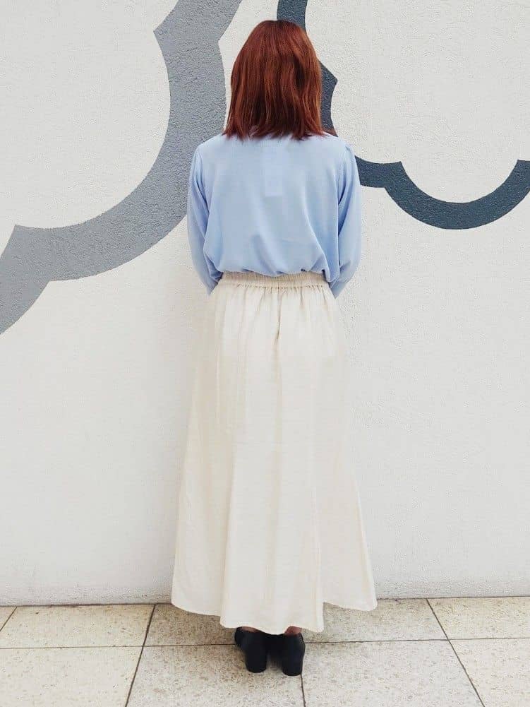ちびすけさんの「◆【UVケア／接触冷感／アンチピリング／洗濯機OK】キーネックニット」を使ったコーディネート