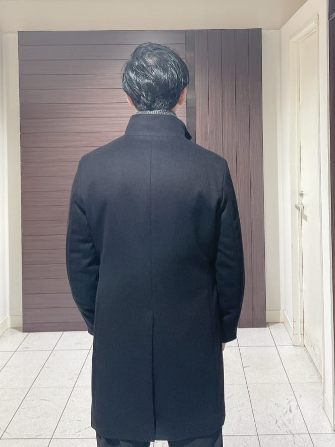 ToyoPさんの「TAKEO KIKUCHI｜【ウールカシミヤブレンド】ビーバー調 スタンドカラー コート」を使ったコーディネート