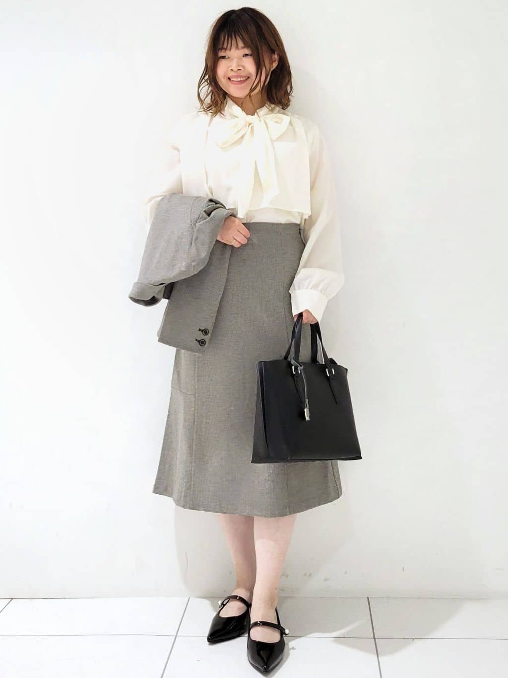 kinaさんの「index｜《5色展開／XS-LLサイズ》ストレッチテーラードジャケット／セットアップ対応【イージーアイロン】」を使ったコーディネート