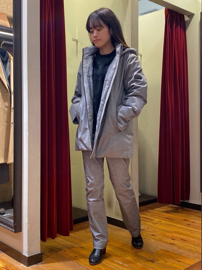 かわぴーさんの「TAKEO KIKUCHI｜【Made in JAPAN】播州織 ヘリンボン ストレート パンツ」を使ったコーディネート