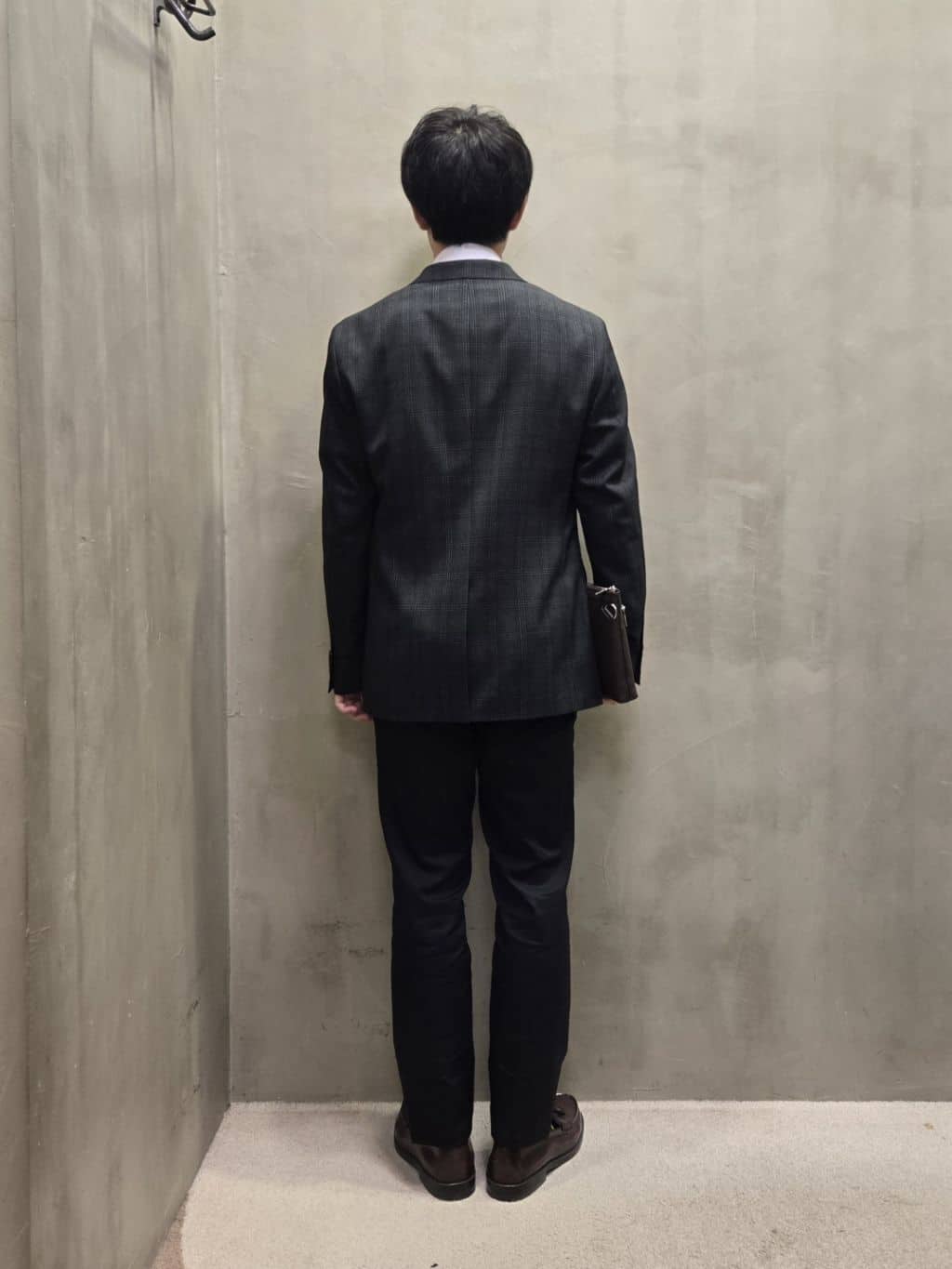白木駆さんの「TAKEO KIKUCHI｜【Made in JAPAN】市松紋 ドレスシャツ」を使ったコーディネート