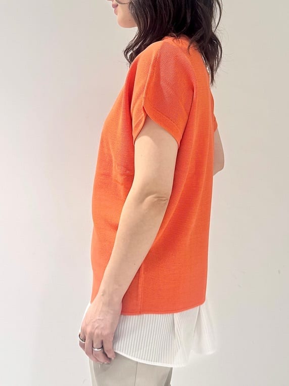 そんさんの「INDIVI｜【洗える／レイヤードにも活躍】ペプラムインナートップス」を使ったコーディネート