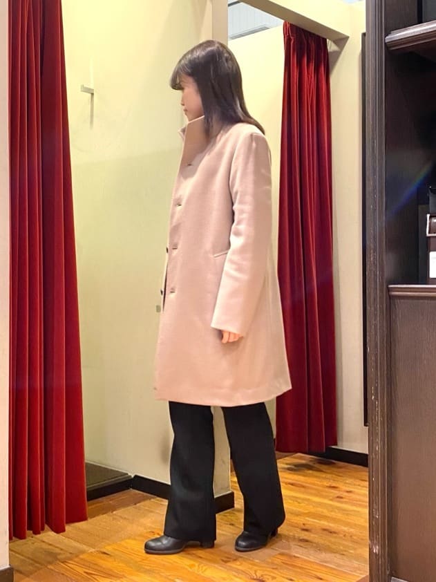 かわぴーさんの「TAKEO KIKUCHI｜【ウールカシミヤブレンド】ビーバー調 スタンドカラー コート」を使ったコーディネート