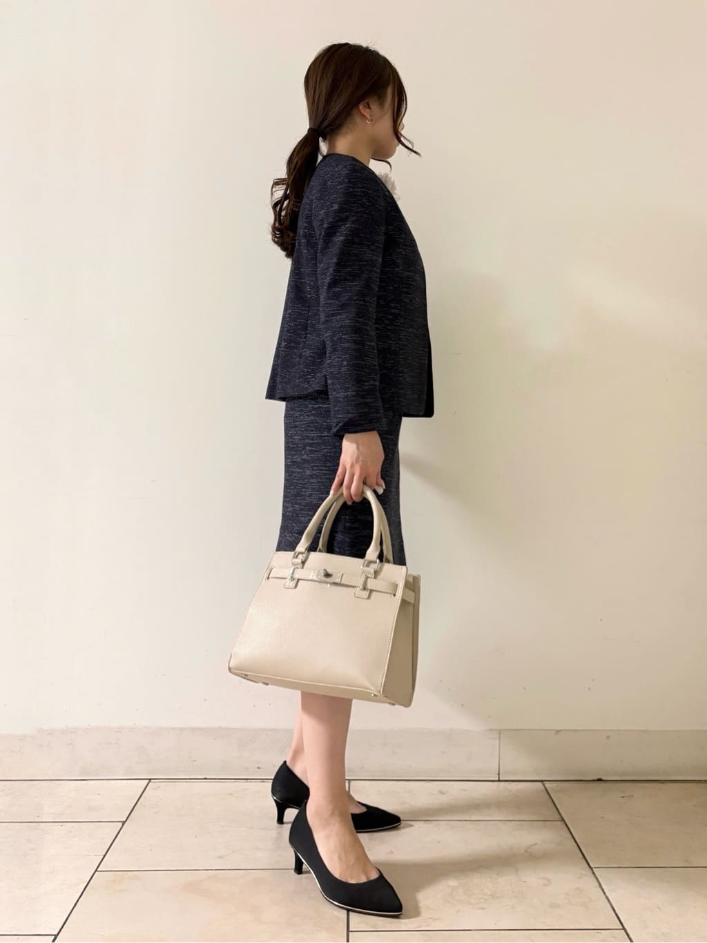 kahoさんの「INDIVI｜フラワーコサージュ」を使ったコーディネート