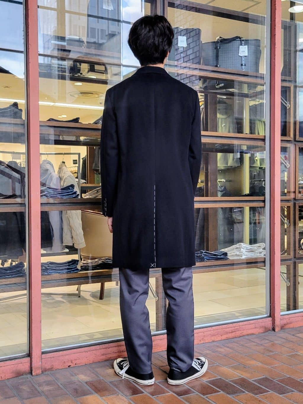 piroyaさんの「TAKEO KIKUCHI｜ウールカシミヤブレンド チェスターコート」を使ったコーディネート