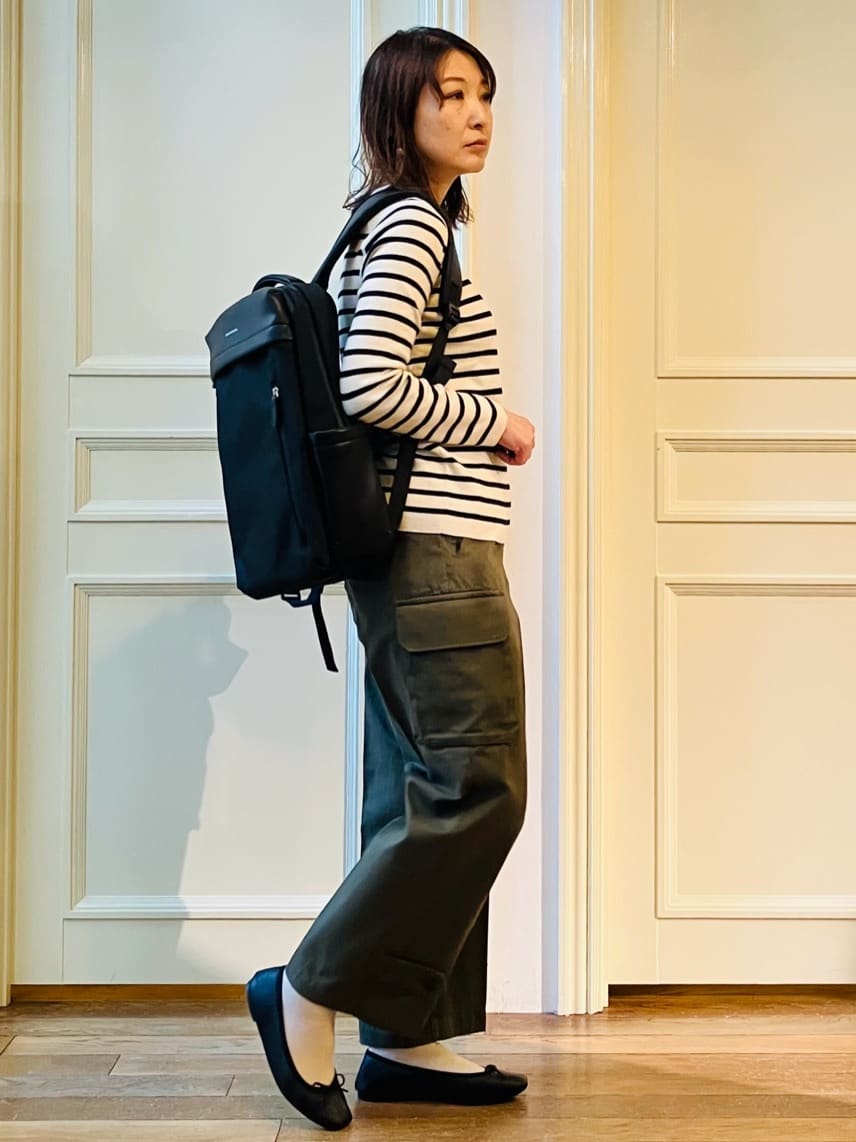 TSUKUIさんの「DRESSTERIOR｜◆ソフトレザーバレエシューズ」を使ったコーディネート