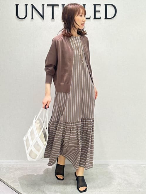 Miwaさんの「UNTITLED｜ライトダブルリングネックレス」を使ったコーディネート