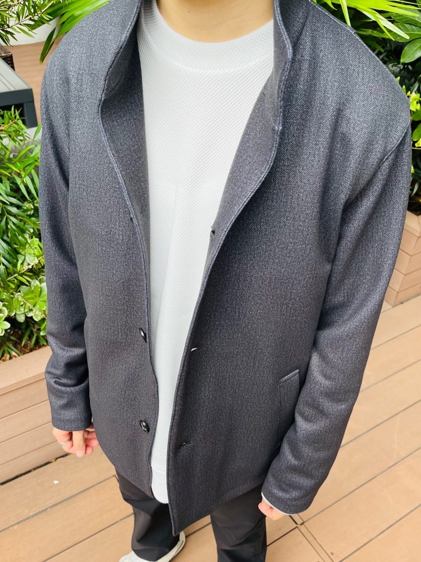 ワッキーさんの「TAKEO KIKUCHI｜【DOWN FABRIC】ダウンファブリック スタンドカラーブルゾン」を使ったコーディネート