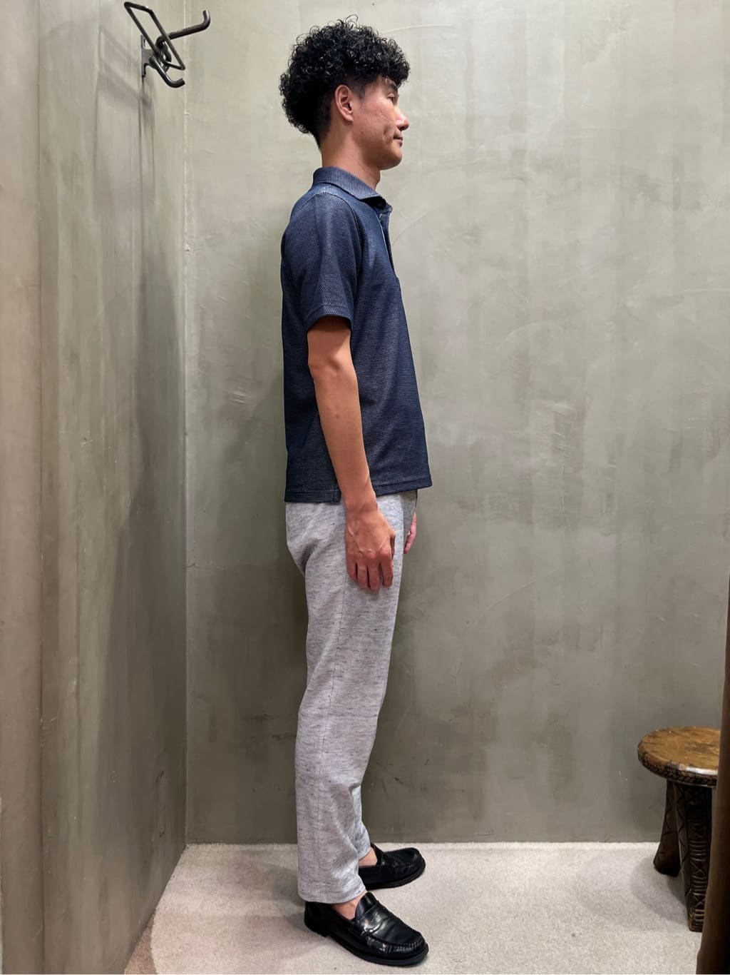mutoさんの「TAKEO KIKUCHI｜【抗菌防臭／9色5サイズ展開】ハニカムメランジ ポロシャツ」を使ったコーディネート