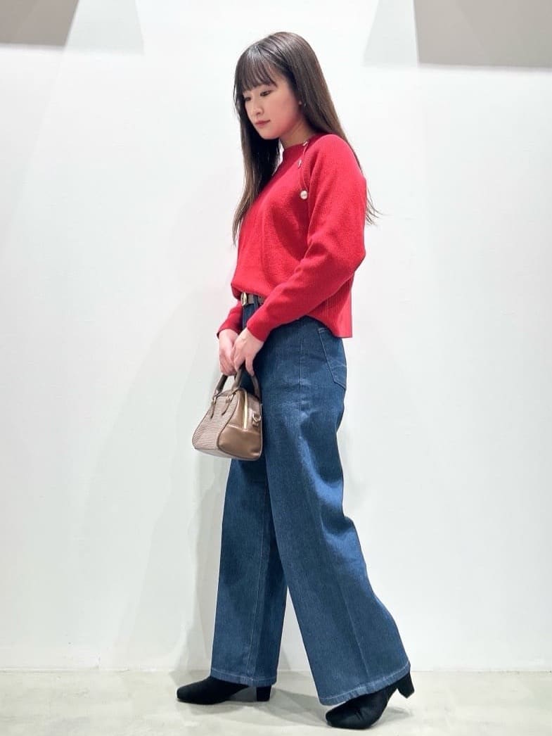 seinaさんの「grove｜【SOMETHING&times;grove別注】LISAWIDE DENIM PANTS」を使ったコーディネート