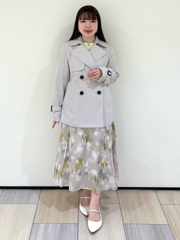 Mitsukiさんの「UNTITLED｜◆【後ろウエストゴム/花柄】ぼかしフラワー プリントスカート」を使ったコーディネート