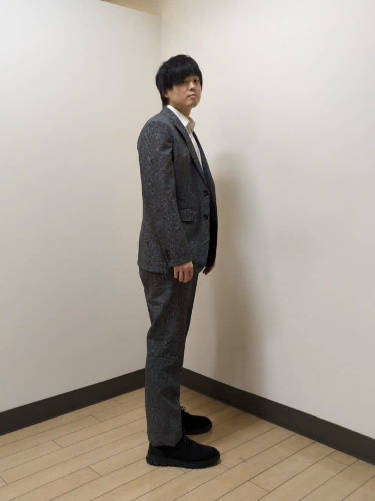 あきやまさんの「TAKEO KIKUCHI｜【抗菌防臭】COOL DOTS（R）ドビープリント ジャケット」を使ったコーディネート