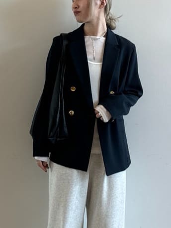 omaさんの「THE SHOP TK｜◆【ONOFF活躍／セレモニー／通勤】CAVIAN Wブレストジャケット／洗える」を使ったコーディネート