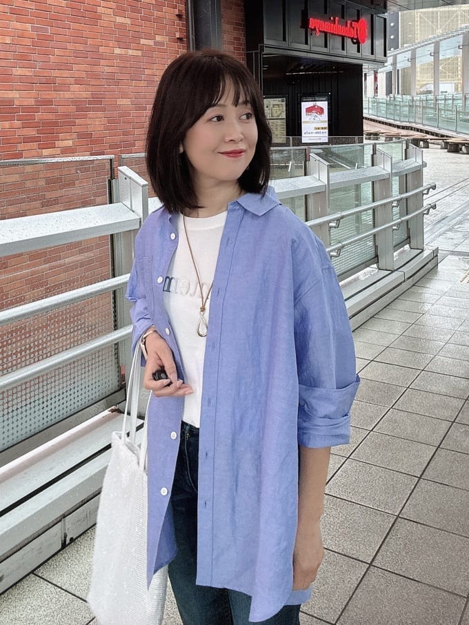 makiさんの「UNTITLED｜【Healthy DENIM&times;UNTITLED】別注 R Mrytle（リマートル）テーパードデニム」を使ったコーディネート