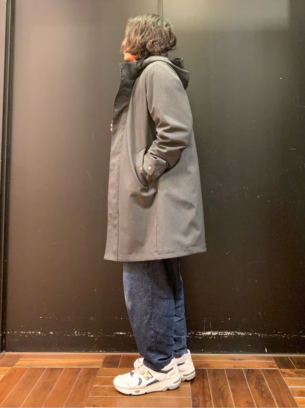 木村剛さんの「TAKEO KIKUCHI｜【3WAY】ハウンズトゥース ダウンライナー コート」を使ったコーディネート